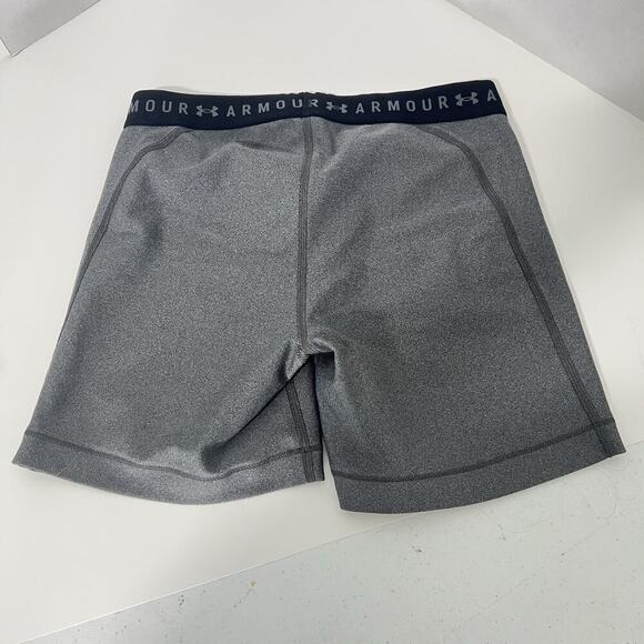 Under Armour HeatGear Armour Shorty Women's Compression Shorts Gray Medium - Picture 7 of 7